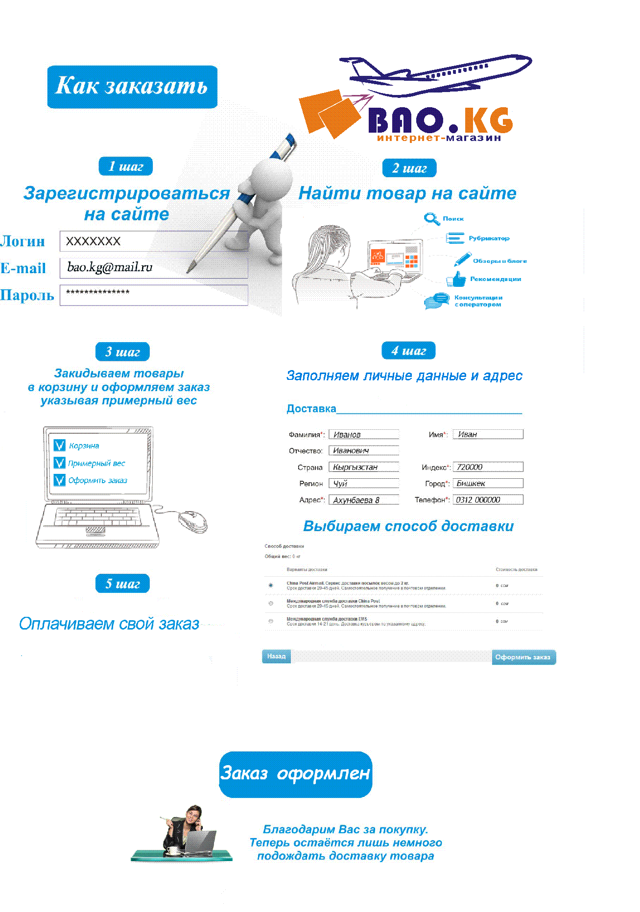 Как заказать